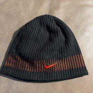 Nike Reversible Oregon State Black Beanie with Orange Stripe